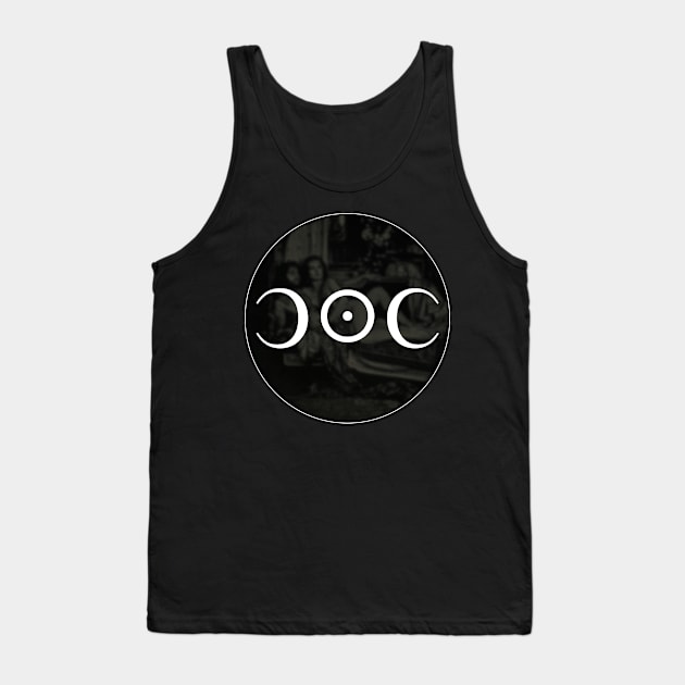 Moon Child White Logo Tank Top by 777MoonChild777